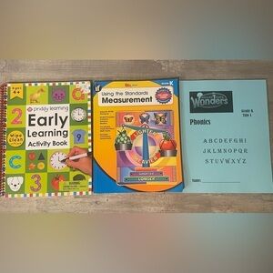 Learning Activities Books Ages 4-6 Letters Numbers Time Shapes Measurements